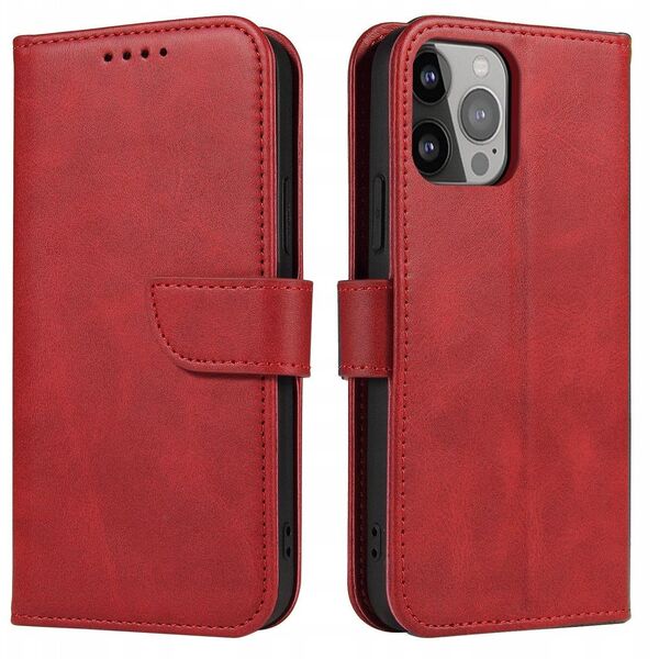 Θήκη Magnet Case Samsung Galaxy S23 με καπάκι πορτοφόλι βάση κόκκινη