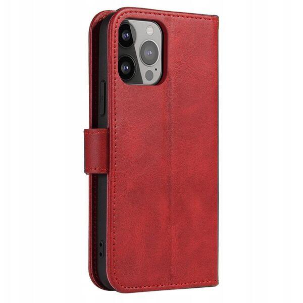 Θήκη Magnet Case Samsung Galaxy S23 Ultra με καπάκι, πορτοφόλι, βάση, κόκκινο