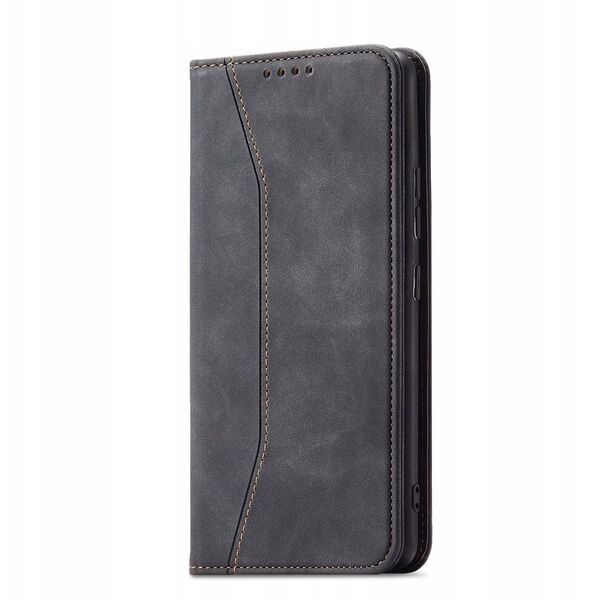 Θήκη Magnet Fancy Case Samsung Galaxy S23+ με καπάκι πορτοφόλι βάση στήριξης μαύρο