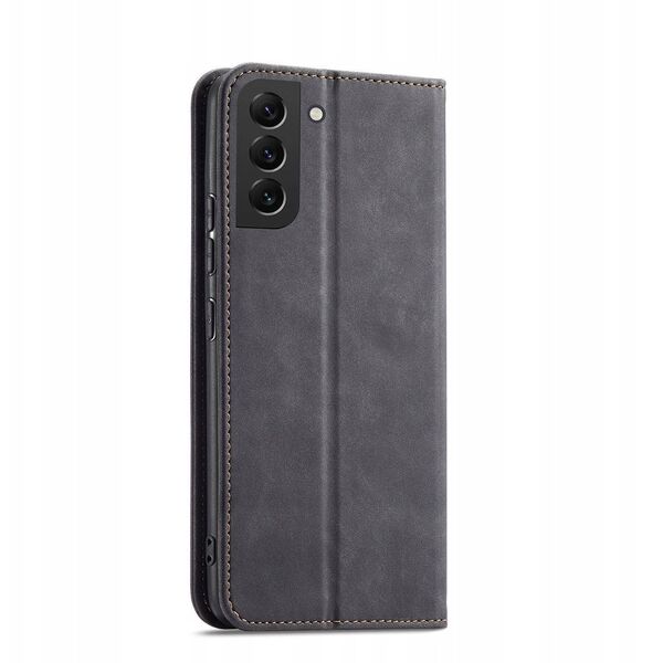 Θήκη Magnet Fancy Case Samsung Galaxy S23+ με καπάκι πορτοφόλι βάση στήριξης μαύρο