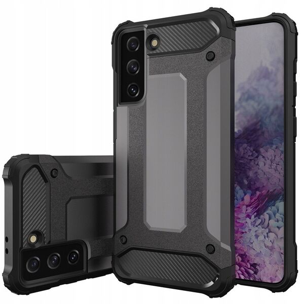 Υβριδική θήκη Armor για Samsung Galaxy S23+ θωρακισμένη υβριδική θήκη μαύρη