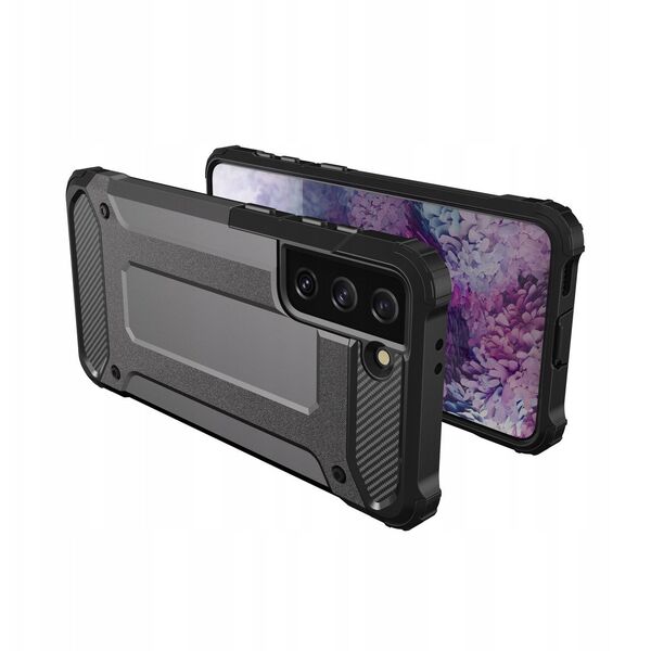 Υβριδική θήκη Armor για Samsung Galaxy S23+ θωρακισμένη υβριδική θήκη μαύρη