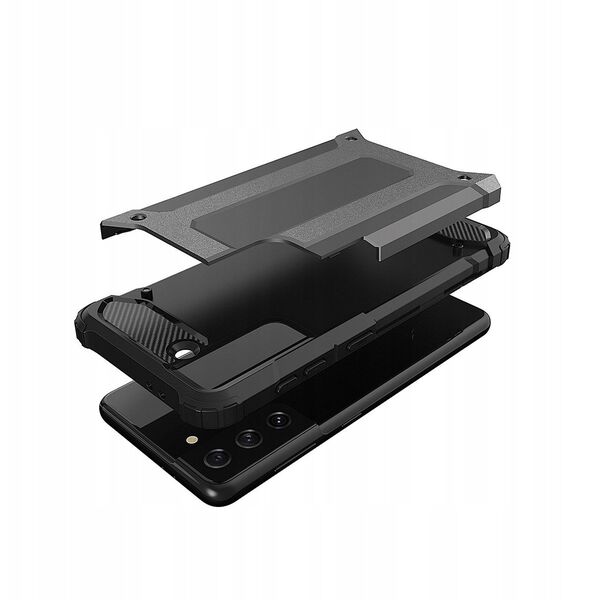 Υβριδική θήκη Armor για Samsung Galaxy S23+ θωρακισμένη υβριδική θήκη μαύρη