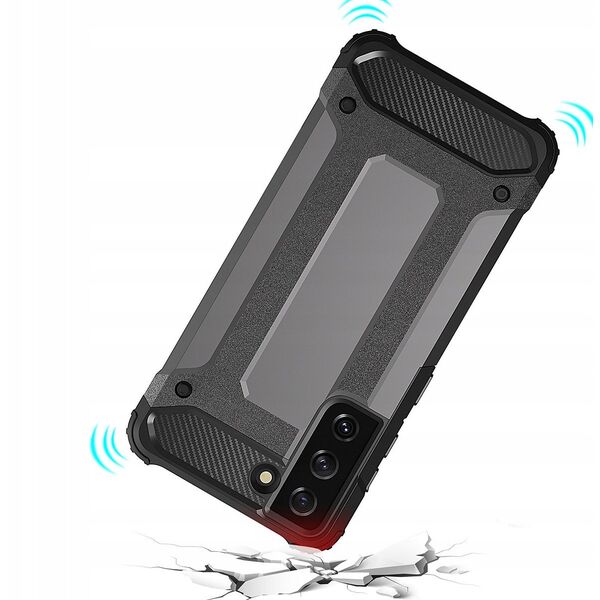 Υβριδική θήκη Armor για Samsung Galaxy S23+ θωρακισμένη υβριδική θήκη μαύρη