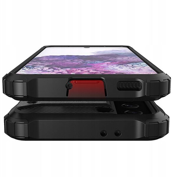 Υβριδική θήκη Armor για Samsung Galaxy S23+ θωρακισμένη υβριδική θήκη μαύρη