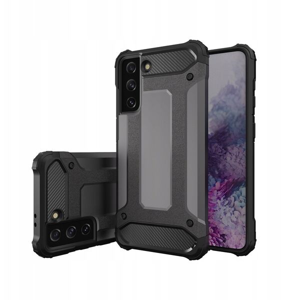 Υβριδική θήκη Armor για Samsung Galaxy S23+ θωρακισμένη υβριδική θήκη μαύρη