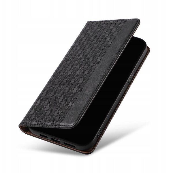 Θήκη Magnet Strap για Samsung Galaxy S23+ με καπάκι, πορτοφόλι, μίνι λουράκι, βάση, μαύρο