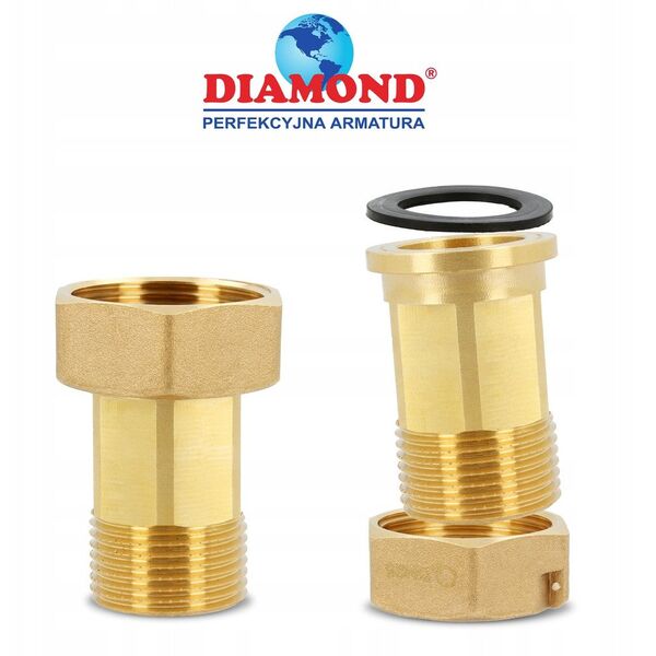 Diamond ημι-σύνδεσμος μετρητή νερού 1"x1 1/4" ART.49-25X32