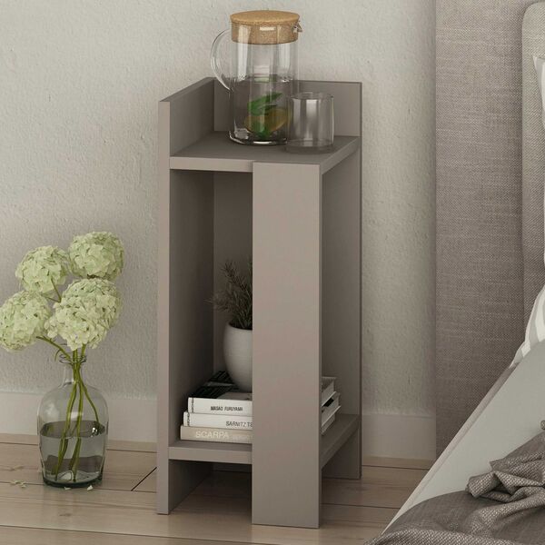 Κομοδίνο Kalune Design D855(I), 60 cm, ανοιχτό καφέ