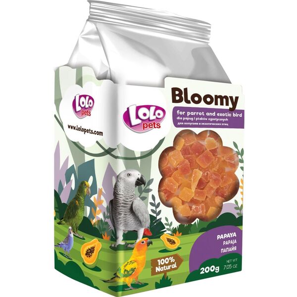 Bloomy Παπάγια για παπαγάλους και εξωτικά πουλιά, 200g