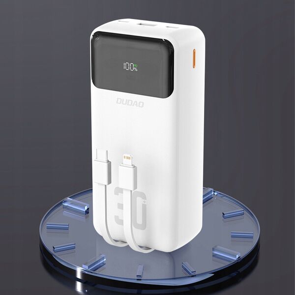 Dudao K15Max powerbank 30000mAh 22.5 Watt Λευκό