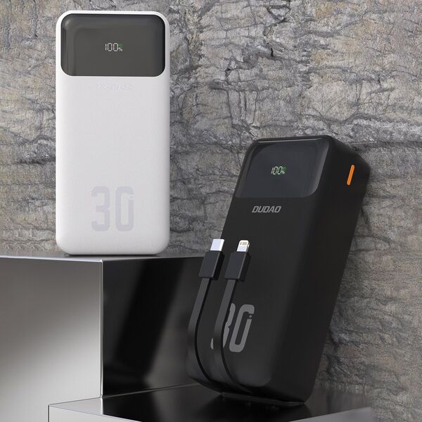 Dudao K15Max powerbank 30000mAh 22.5 Watt Λευκό
