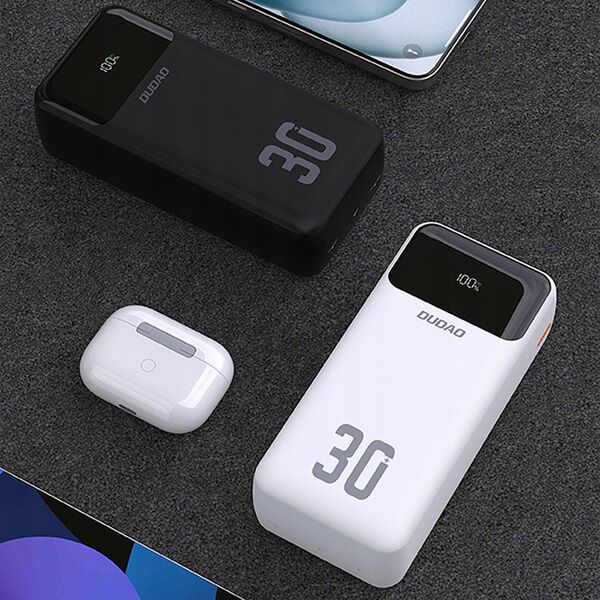 Dudao K15Max powerbank 30000mAh 22.5 Watt Λευκό