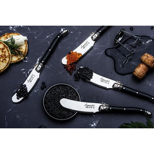 Μαχαίρια βουτύρου LAGUIOLE Laguiole Black ΣΕΤ 4 SdV