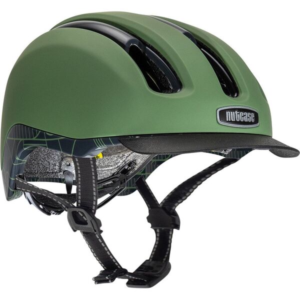 Κράνος ποδηλασίας Nutcase Vio Adventure Bahous Green Mips, 59-62 cm