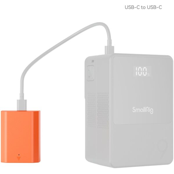 SmallRig 4969 NP-FZ100 USB-C Rechargeable Camera Battery - Orange