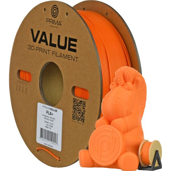Νήμα PrimaValue PLA+ για εκτυπωτή 3D, 1.75 mm, πορτοκαλί