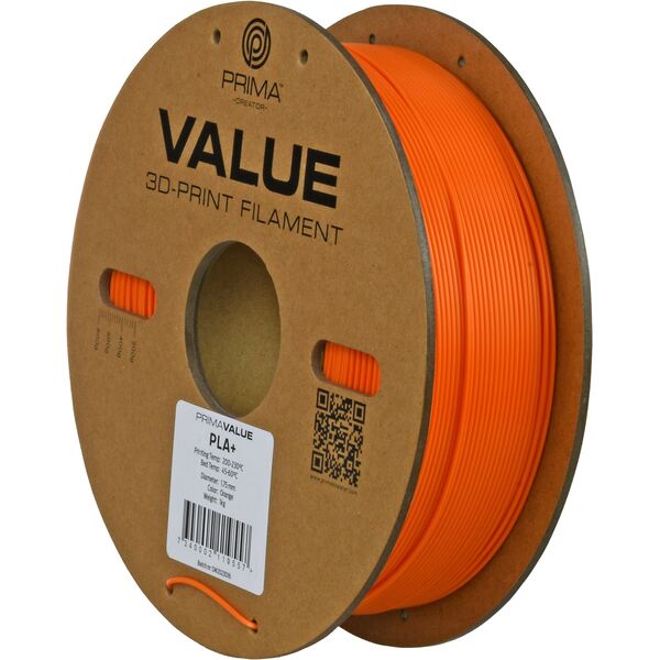 Νήμα PrimaValue PLA+ για εκτυπωτή 3D, 1.75 mm, πορτοκαλί