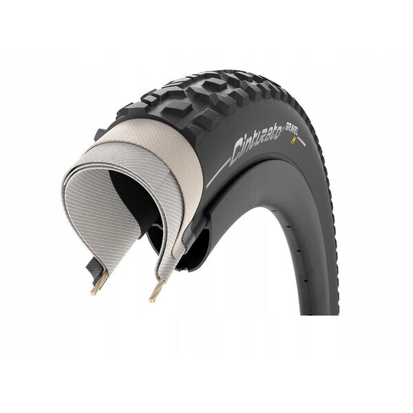 Ελαστικό Pirelli Cinturato Gravel M 50-584, μαύρο/καφέ