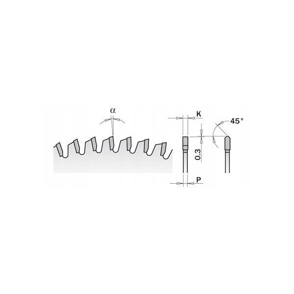 CMT ΔΙΣΚΟΣ ΠΡΙΟΝΙΟΥ HM 250x30x3.2/2.2 Z=80 ΓΙΑ ΛΑΜΙΝΑΤΕΣ.