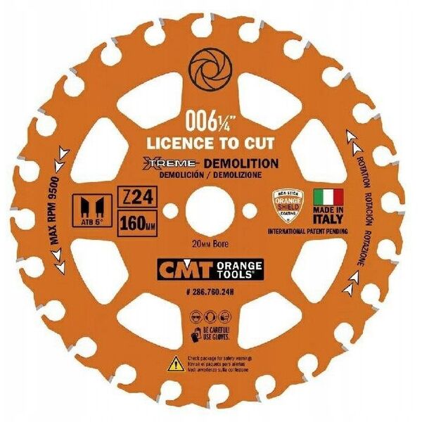CMT HM SAW D=160 Z=24 F=20 K/P=2.3/1.2