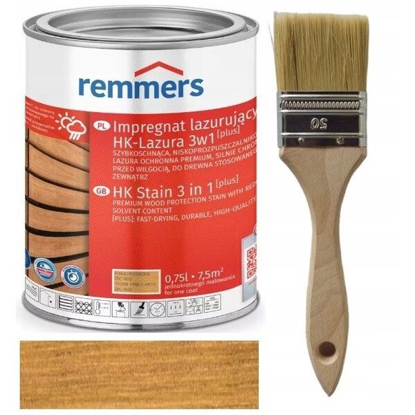 ΕΜΠΟΤΙΣΜΟΣ HK-LASUR 3IN1 D OAK RC-360 0.75L