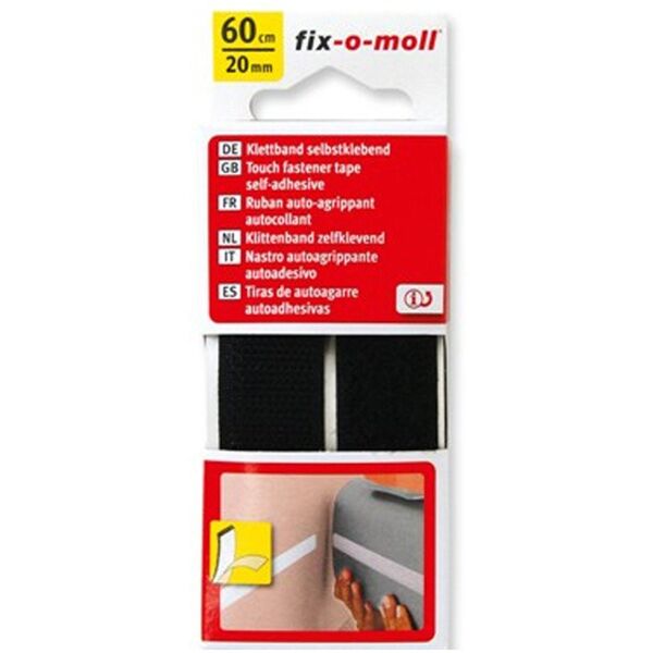 TAPE ADH VELCRO BLACK 3563406 60CMX20M