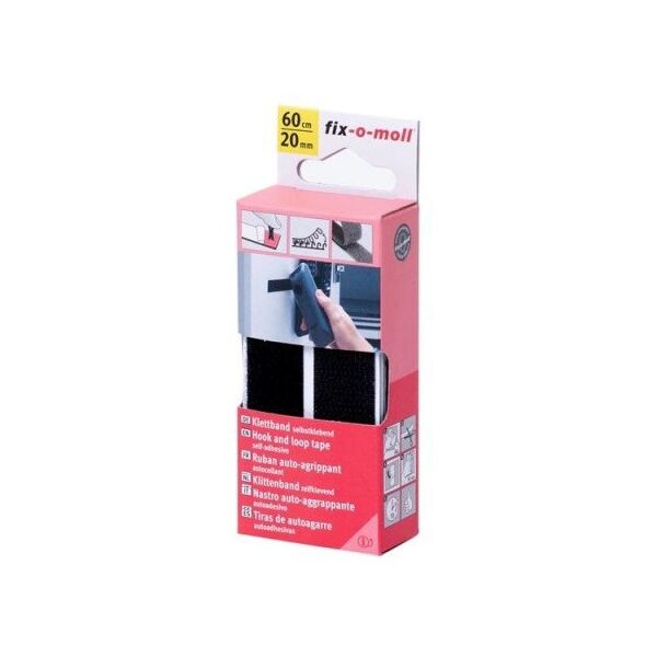 TAPE ADH VELCRO BLACK 3563406 60CMX20M