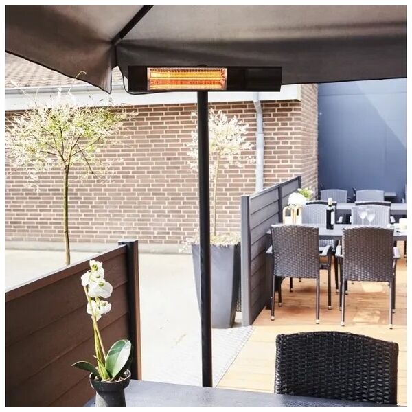Φορητή θερμάστρα βεράντας HORTUS 500/1000/1500W με τηλεχειριστήριο RGT μαύρο (211-410)