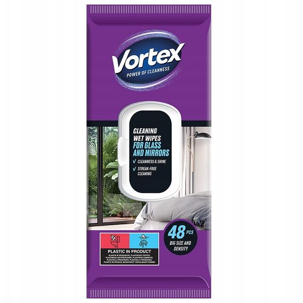 Υγρά Μαντηλάκια για Γυαλιά/Καθρέφτες VORTEX48PCE