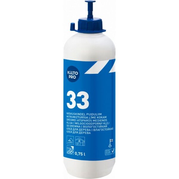 KIILTO 33 MOISTURE RESISTANT GLUE 750ML