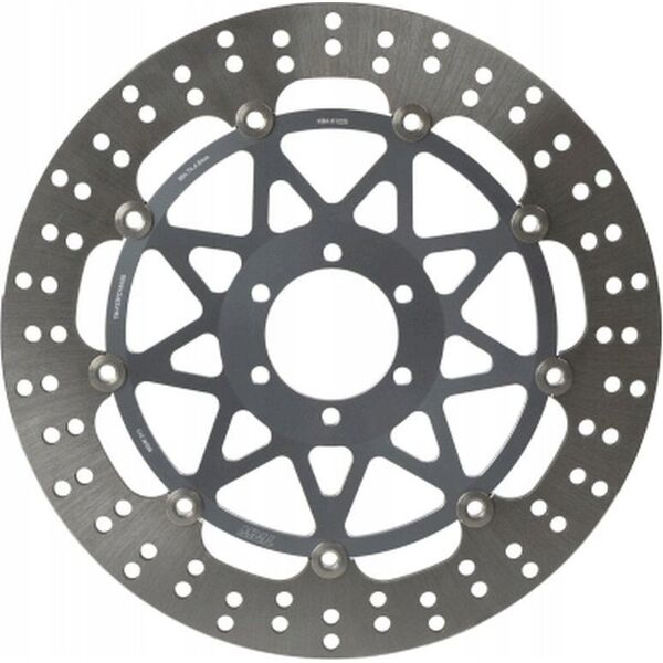 Πλωτός δίσκος φρένων εμπρός, 320/64x5mm, 6x80mm, διάμετρος οπών στερέωσης 8,5mm, απόσταση 10 mm, ταιριάζει σε: APRILIA AF1 1000/1000 (Centauro)/1000 (Factory)/1000 (Falco)/1000 (Genesis Exup)