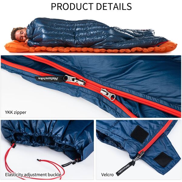 Υπνόσακος Cw400 Duck Down NH18Y011-R-Navy NATUREHIKE