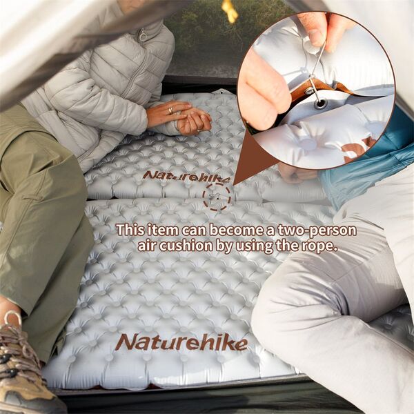 Στρώμα NATUREHIKE tuye r 5.8 cnh22dz016 τετράγωνο μακρύ φαρδύ-ανθρακί ασημί