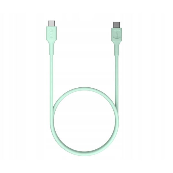 Καλώδιο Green Cell PowerFlex Γρήγορη Φόρτιση USB Type-C Αρσενικό - USB Type-C Αρσενικό 100W Μέντα Πράσινο 2m 5904326376243