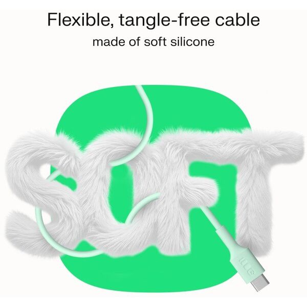 Καλώδιο Green Cell PowerFlex Γρήγορη Φόρτιση USB Type-C Αρσενικό - USB Type-C Αρσενικό 100W Λευκό 2m 5904326376212