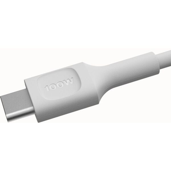 Καλώδιο Green Cell PowerFlex Γρήγορη Φόρτιση USB Type-C Αρσενικό - USB Type-C Αρσενικό 100W Λευκό 0.3m 5904326376199
