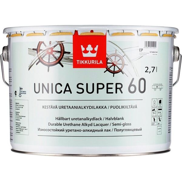 Tikkurila LACQ UN UN ICA SUP S/GL,2,7L
