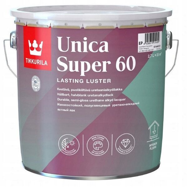 Tikkurila LACQ UN UN ICA SUP S/GL,2,7L