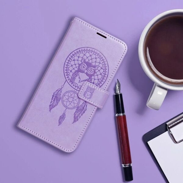 Θήκη MEZZO Book για XIAOMI Redmi Note 14 5G mandala μωβ