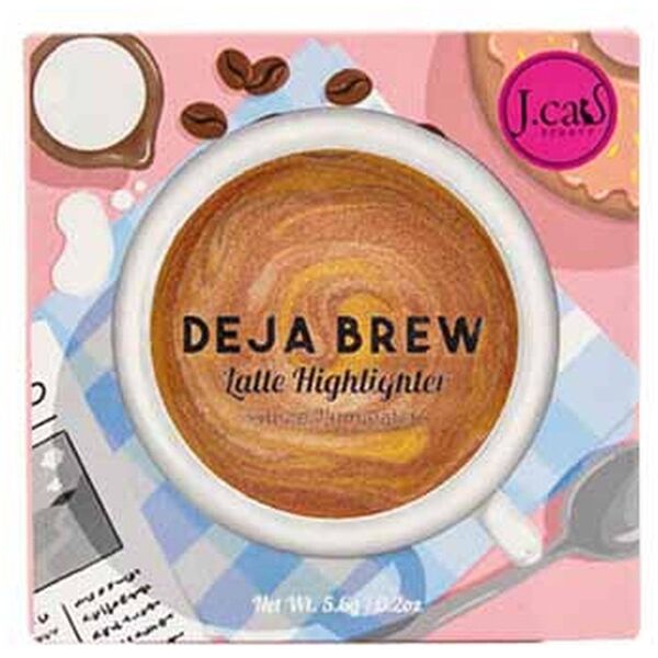 J.CAT BEAUTY_Deja Brew Latte Highlighter κρεμώδες highlighter για πρόσωπο και σώμα 101 Café Elevation 5,6g