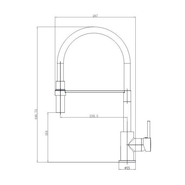 Bateria kuchenna Invena Kameleon stojąca szara (BZ-29-L05-C)