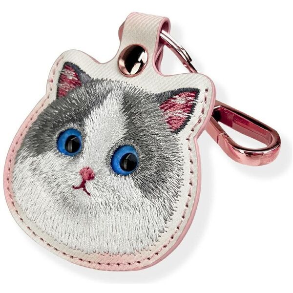 Etui na lokalizator / brelok Nimmy Big   Eyed Pet 2.0 Cat różowy