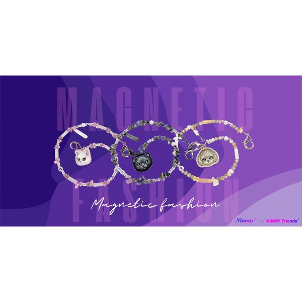 Zawieszka na torebkę handstrap Nimmy     Magnetic fashion brązowy