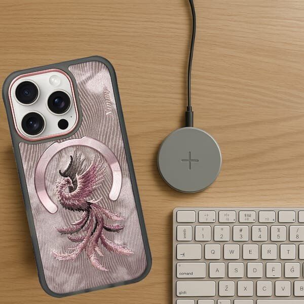 Etui Nimmy Magnetic Fantasy Animal       MagSafe do iPhone 16 Pro Max różowo złoty