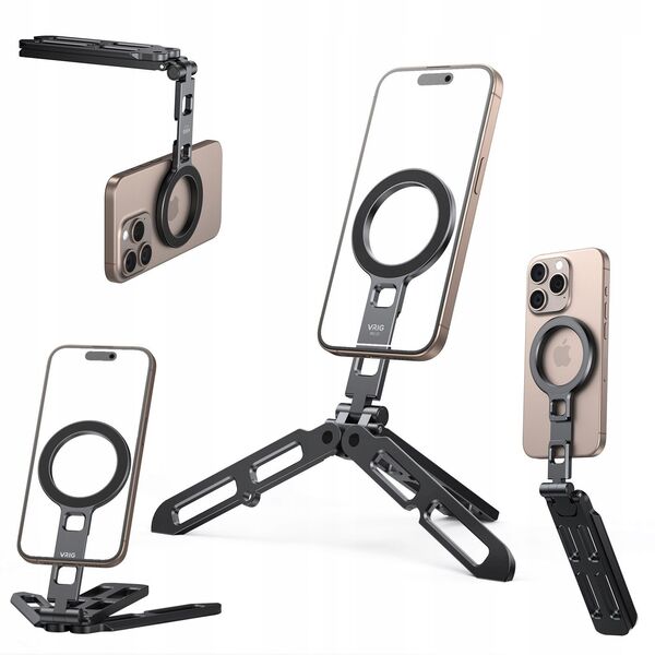 Statyw Grip Stojak 3w1 Metal Uchwyt Na Telefon Obrót 360 Magnes Magsafe / Mg-21