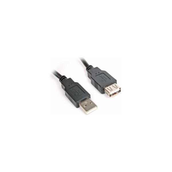 Kabel USB Omega USB-A - USB-A 1.5 m Czarny (56628)