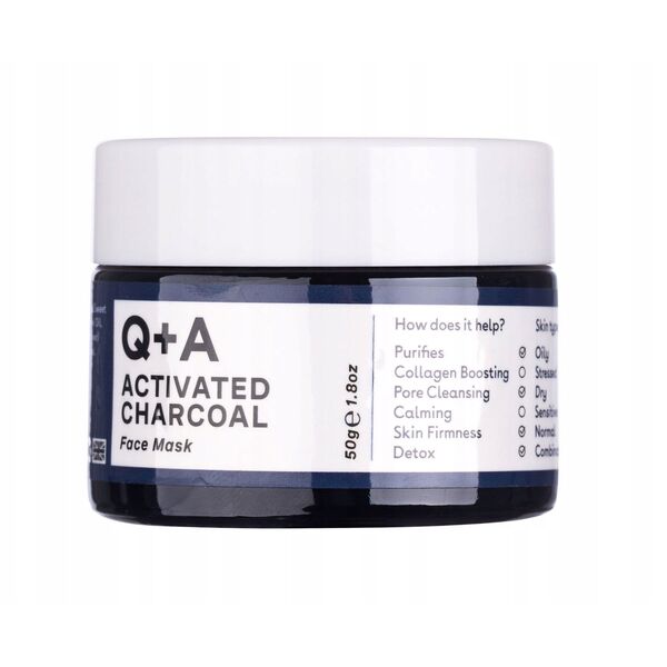 Μάσκα προσώπου Q+A Activated Charcoal, 50 g