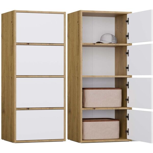 Komoda ALMA Front BIEL Korpus DĄB ARTISAN