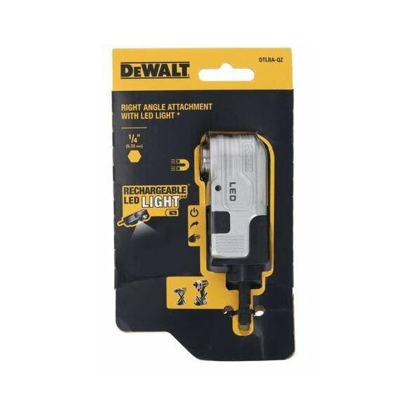 DEWALT ΓΩΝΙΑΚΟΣ ΠΡΟΣΑΡΜΟΓΕΑΣ HEX ΜΕ ΦΩΤΙΣΜΟ LED